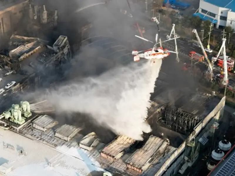 Güney Kore'de Fabrika Yangını: 10 Ölü, 59 Yaralı Durumu Ciddi