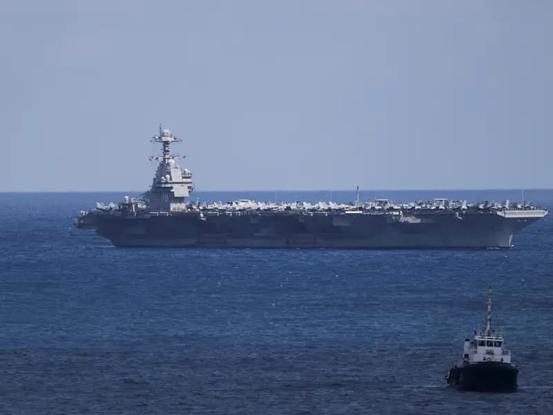 ABD'nin USS Gerald R. Ford Uçak Gemisinde Yangın Çıktı