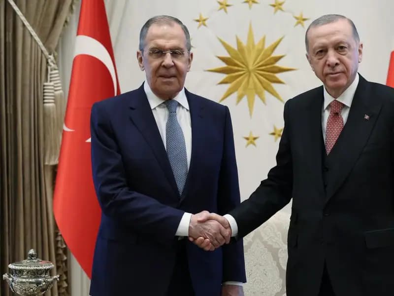 Cumhurbaşkanı Erdoğan, Rusya Dışişleri Bakanı Lavrov'u Kabul Etti