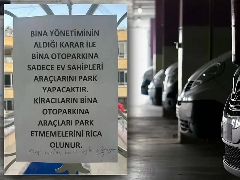 Site Yönetimi Kiracının Otopark Hakkına Karışamaz
