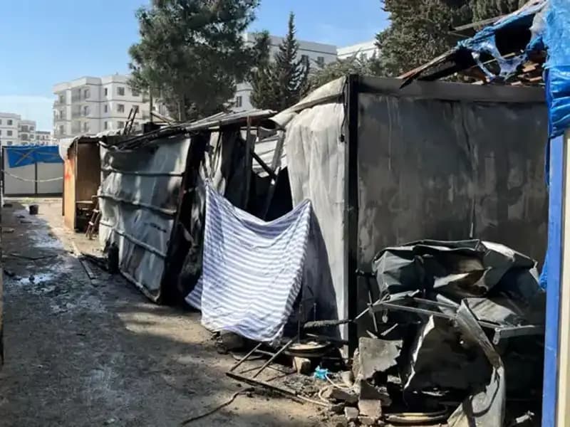 Yangın Korkusu: İşçilerin Kaldığı Konteynerde Korkunç Olay!