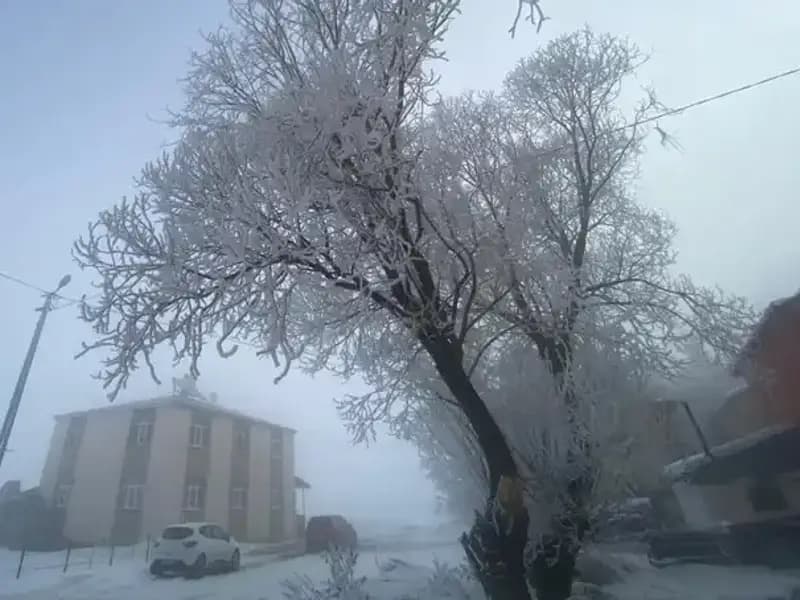 Eksi 18 Derecede Gölde Buz Tutma: Doğa Harikaları Gözler Önünde