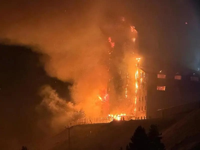 Kartalkaya Kayak Merkezi'nde Oteli Yangını Faciaya Neden Oldu